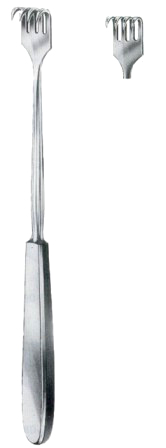 Volkmann Retractors Sharp 4 Prongs 9x19mm 23cm/9"