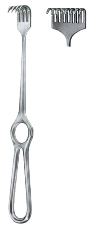 Kocher Retractors Semi-Sharp 8 Prongs 15x40mm 21.5cm/8 1/2"