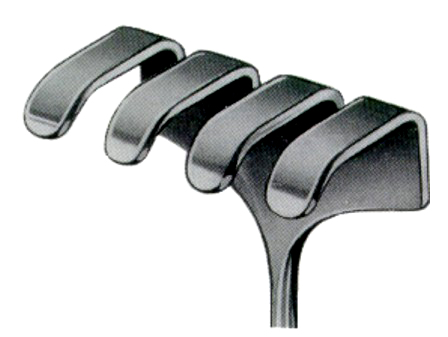 Ollier Retractors 4 Prongs 36x60mm 19.5cm/7 3/4"
