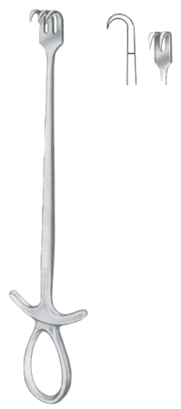 Murphy Retractors Sharp 2 Prongs  22.5cm/9"