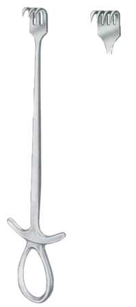 Murphy Retractors Sharp 4 Prongs 22.5cm/9"