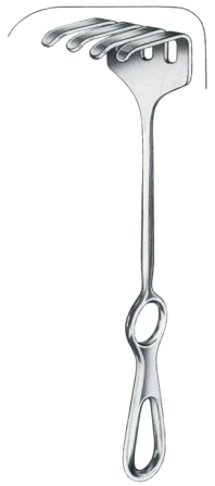 Koerte Retractors 4 Prongs 46x55mm 23cm/9"