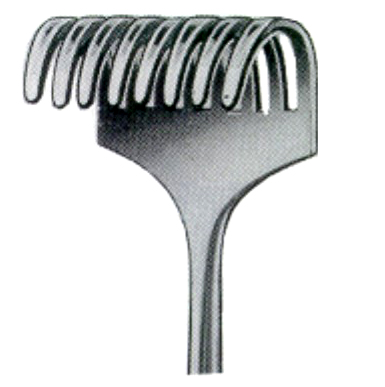 Koerte Retractors Blunt  8 Prongs 26x40mm 24cm/9 1/2" Vertical Handle