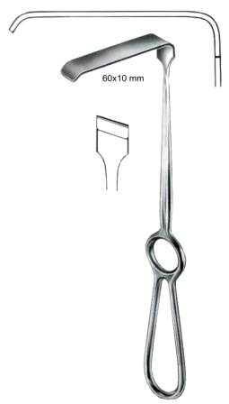 Kirsch Retractors for Maxillofacial Surgery 60x10mm 20cm/8"