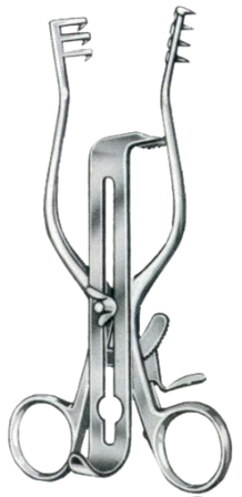 Henley Retractors Blunt 16.5cm/6 1/2" Complete with 3 Central Blades