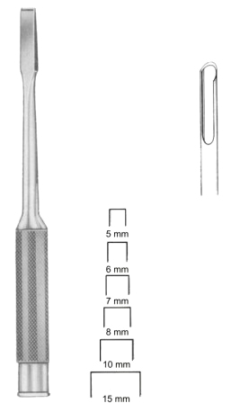 Cloward Bone Gouges   8mm 24cm/9 1/2"