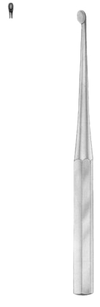 Bruns Bone Curettes 23cm/9" Fig # 000 A