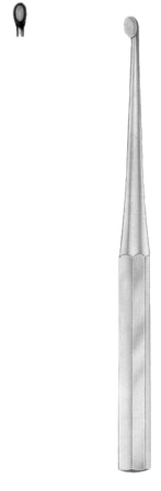 Bruns Bone Curettes 23cm/9" Fig #   0  A
