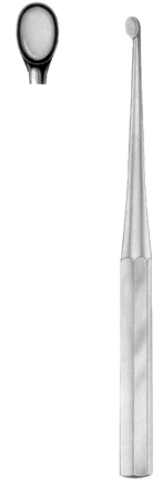 Bruns Bone Curettes 23cm/9" Fig #   6 A