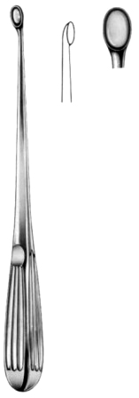 Bruns Bone Curettes 23cm/9" Fig #   5 B