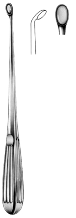 Bruns Bone Curettes 23cm/9" Fig #   4 C