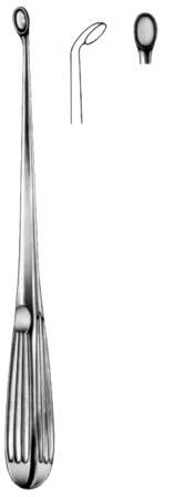Bruns Bone Curettes 23cm/9" Fig #   3 C