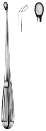 Bruns Bone Curettes 23cm/9" Fig #   5 D
