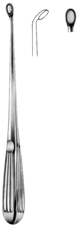 Bruns Bone Curettes 23cm/9" Fig #   3 D