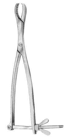 Hey Groves Bone Holding Forceps SJ 21cm/8 1/4"
