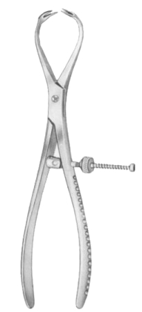 Bone Holding Forceps SJ 17.5cm/6 3/4" Patella