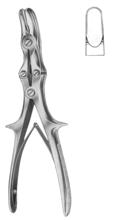 Stille-Luer Bone Rongeur Forceps M/Action Straight 22cm/8 3/4"