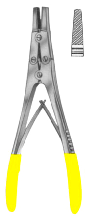Wire Seizing Forceps M/Action 18cm/7" TC GOLD