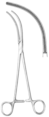 Glover Atrauma Aortic Anastomosis Clamps BJ 24.5cm/9 3/4"