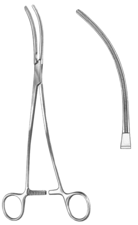 De Bakey-Bahnson Atrauma Aorta Aneurysm Clamps BJ 26.5cm/10 1/2"