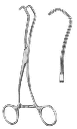 Derra-De Bakey Atrauma Anastomosis BJ Clamps 17cm/6 3/4"