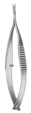 Vannas Iridectomy Scissors Curved 8cm/3 1/4"
