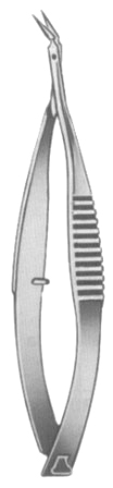 Vannas Iridectomy Scissors Angular 8cm/3 1/4"