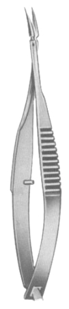 Vannas Mod, Tubingen Iridectomy Scissors Curved 8.5cm/3 1/2"