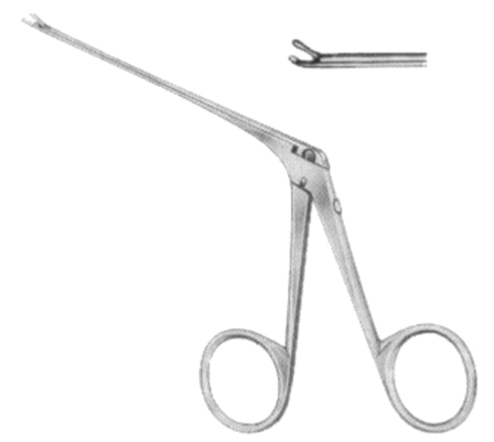 Micro Ear Polypus Forceps 0.9 x 1.1mm Cup-Shaped 8cm/3 1/4"