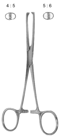 Allis Tissue Seizing Forceps BJ 5:6 23cm/9"