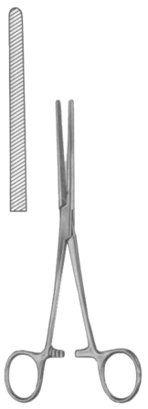 Baby-Doyen Intestinal Clamps Forceps BJ Straight 18cm/7"
