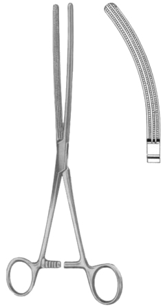 Doyen-Atrauma Intestinal Clamps Forceps BJ Curved 13cm/5"