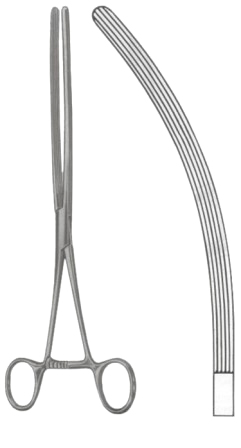 Mayo-Robson Atrauma Intestinal Clamps Forceps BJ Curved 25cm/10"