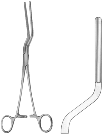 Brunner Atrauma Intestinal Clamps Forceps BJ 24cm/9 1/2"