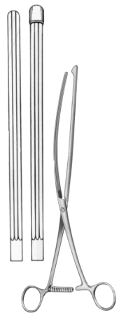 Nussbaum Stomach Clamps Forceps BJ Straight 30cm/12"