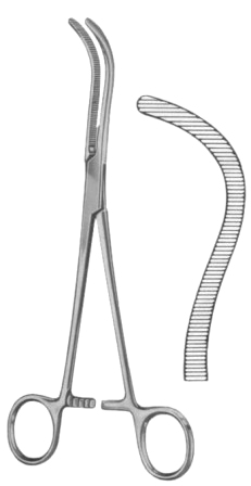 Guyon Kidney Pedicle Clamp Forceps BJ 22cm/8 3/4"