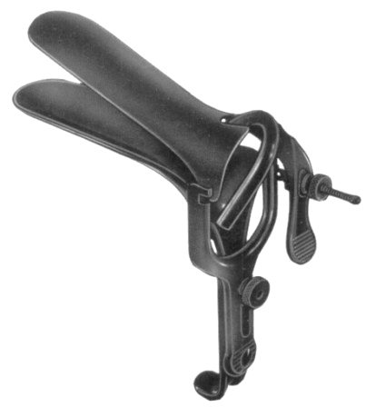 Grave Vaginal Speculas   75mmx20mm Black Insulated For Laser Surgery