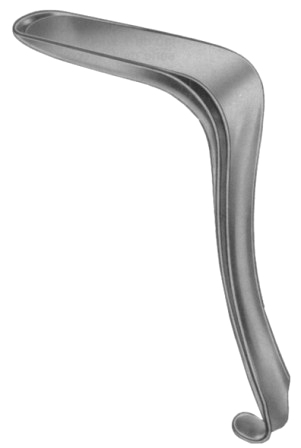 Kristeller(Standard) Vaginal Speculas Set of 1 Specula + 1 Retractor Fig # 1
