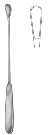 Gourdet Uterine Curettes   8mm 28cm/11" Fig # 2