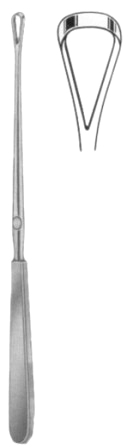 Sims Uterine Curettes Blunt  13.5mm 25cm/10" Fig # 5 Malleable