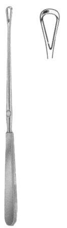 Sims Uterine Curettes Blunt    7.5mm 25cm/10" Fig # 1 Rigid