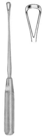 Sims Uterine Curettes Sharp 10.5mm 25cm/10" Fig # 3 Rigid