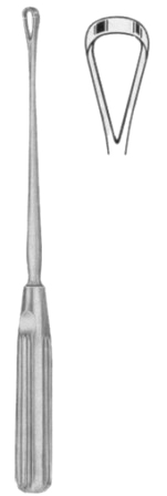 Sims Uterine Curettes Sharp 11.5mm 25cm/10" Fig # 4 Rigid