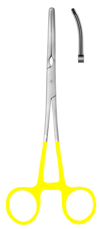 Zeppelin Clapms Slighly Curved 35cm/14" (offset handle with gold ring)