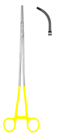 Zeppelin Clapms Strongly Curved 24cm/9 1/2" (straight handle with gold ring)